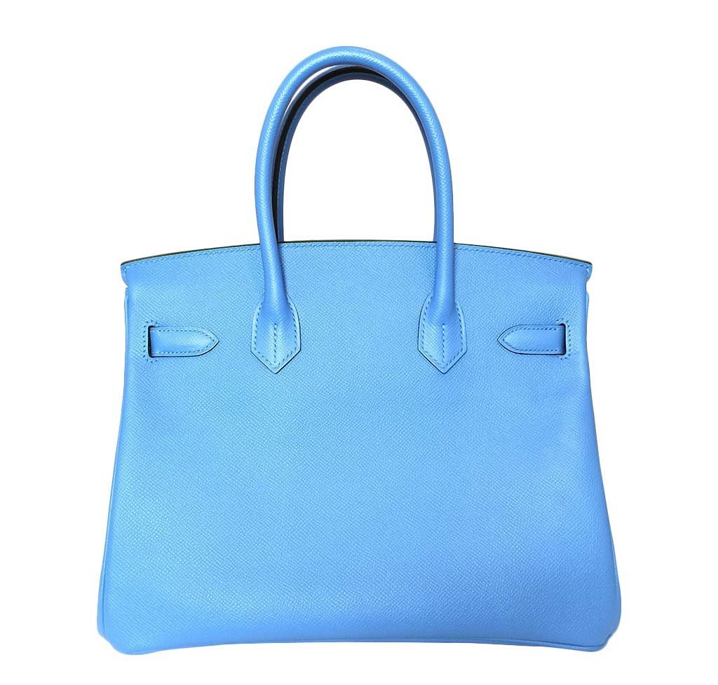 Hermès Birkin 30 Bag Blue Paradise PHW