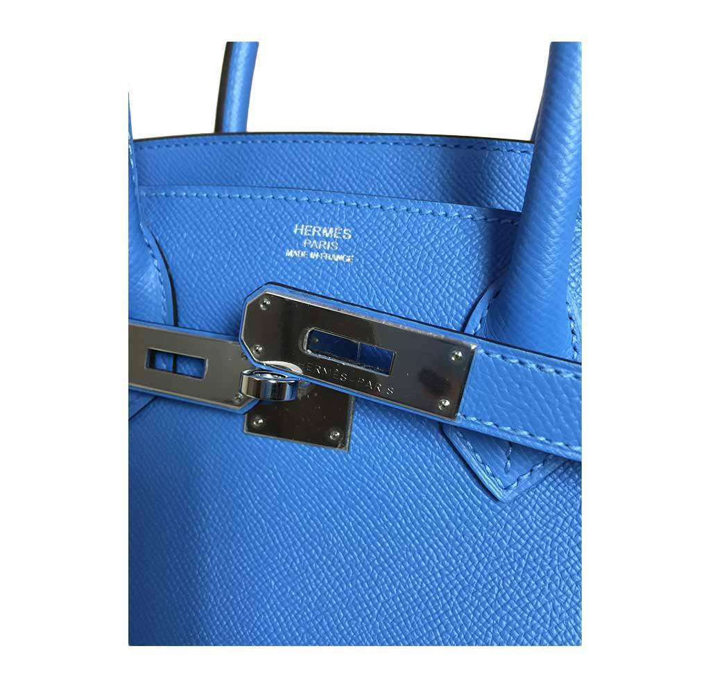 Hermès Birkin 30 Bag Blue Paradise PHW