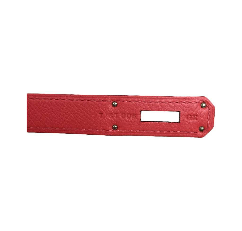 Hermes Birkin 30 Rose Jaipur Epsom Leather Palladium Hardware