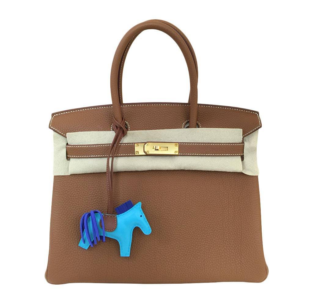 Hermes Birkin 30 Gold Togo Leather Gold Hardware