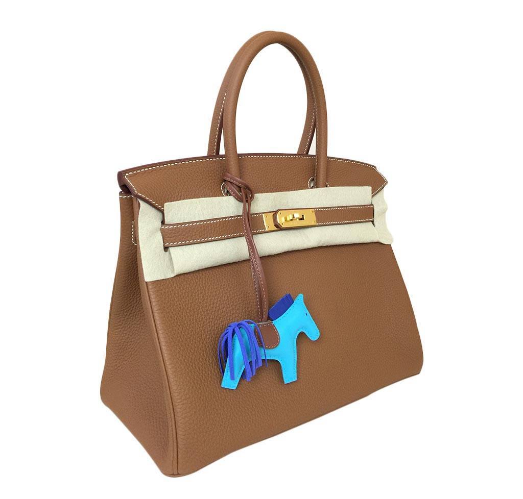 Hermes Birkin 30 Gold Togo Leather Gold Hardware