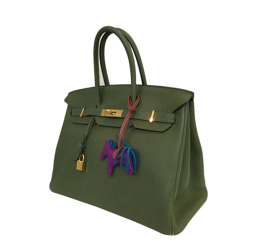 Hermes Birkin 35 Canopee Togo Leather Gold Hardware