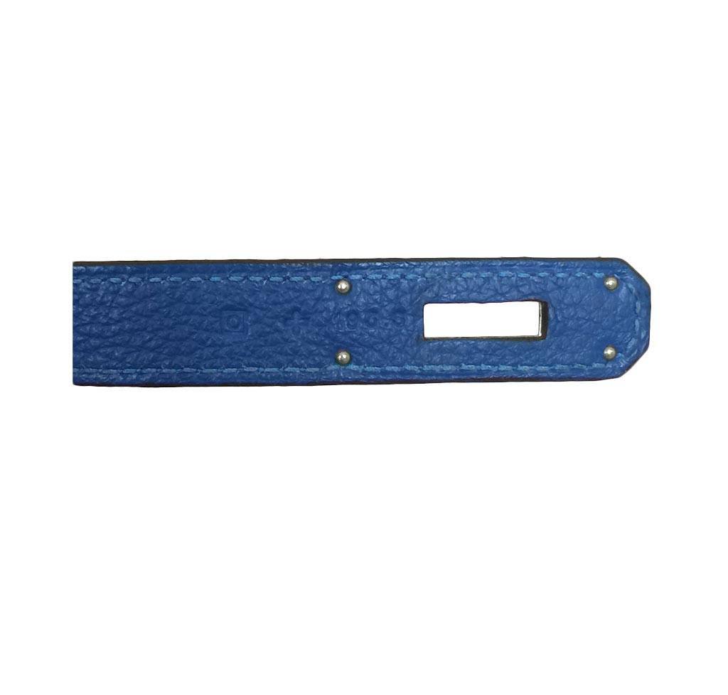 Hermes Kelly Retourne 35 Mykonos Togo Leather Palladium Hardware