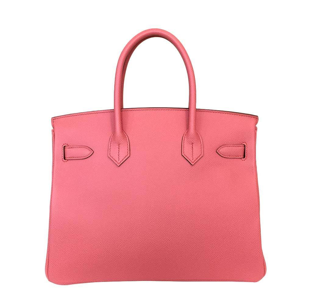 Hermes Birkin 30 Pink Flamingo Epsom Leather Palladium Hardware