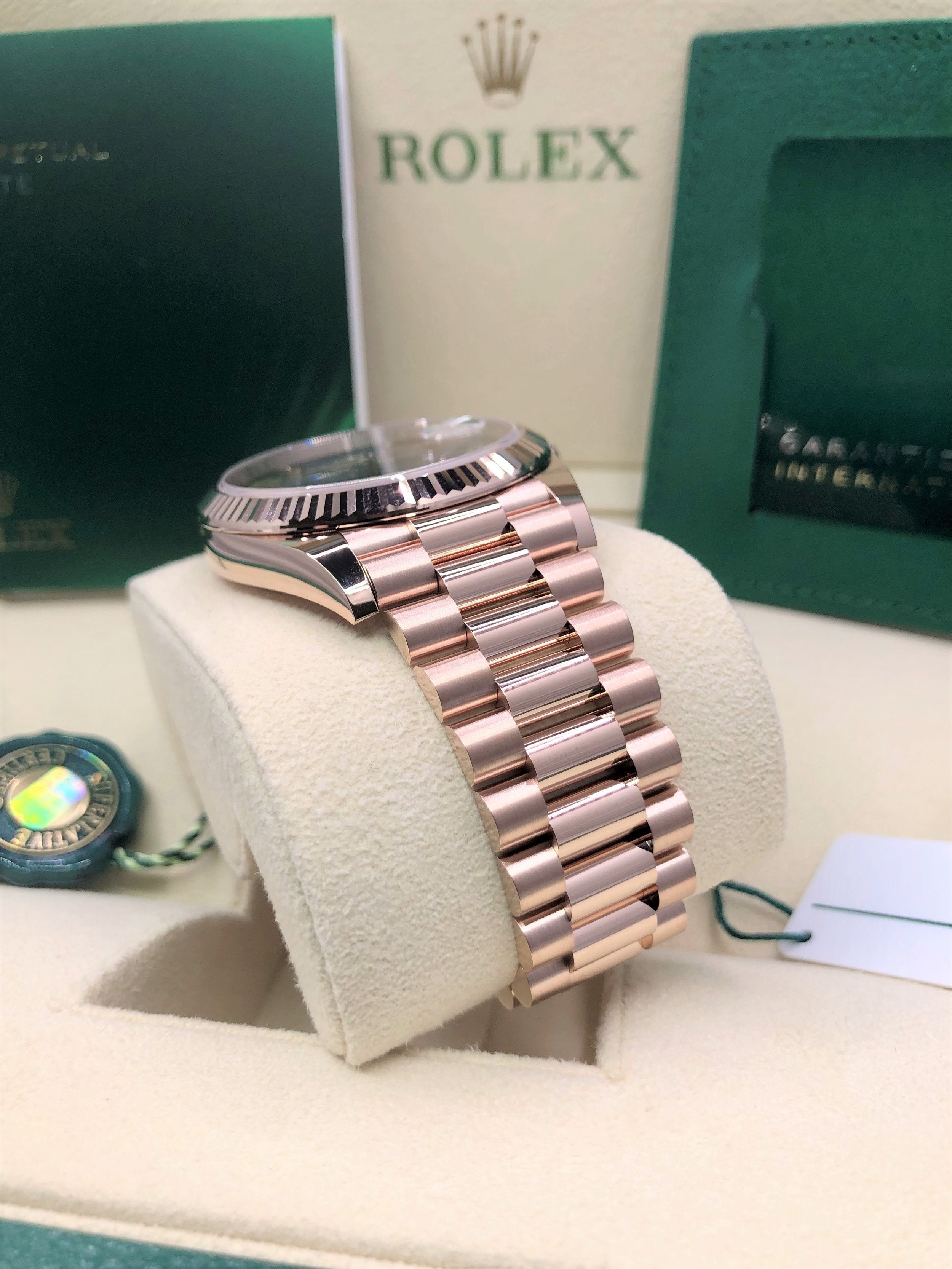 Rolex Day-Date 40 228235 Olive Dial Watch