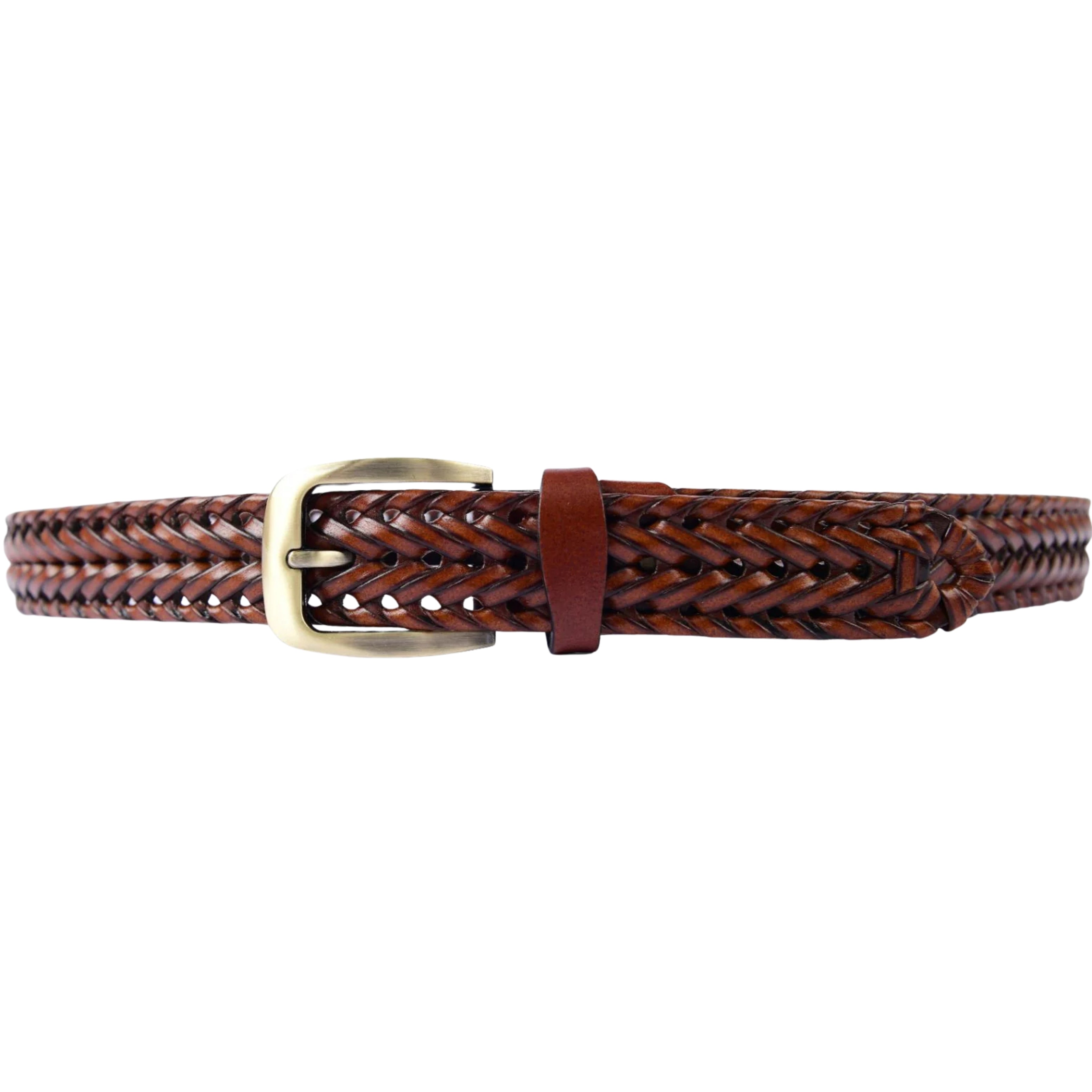 Stylish Braided Men's Leather Belt