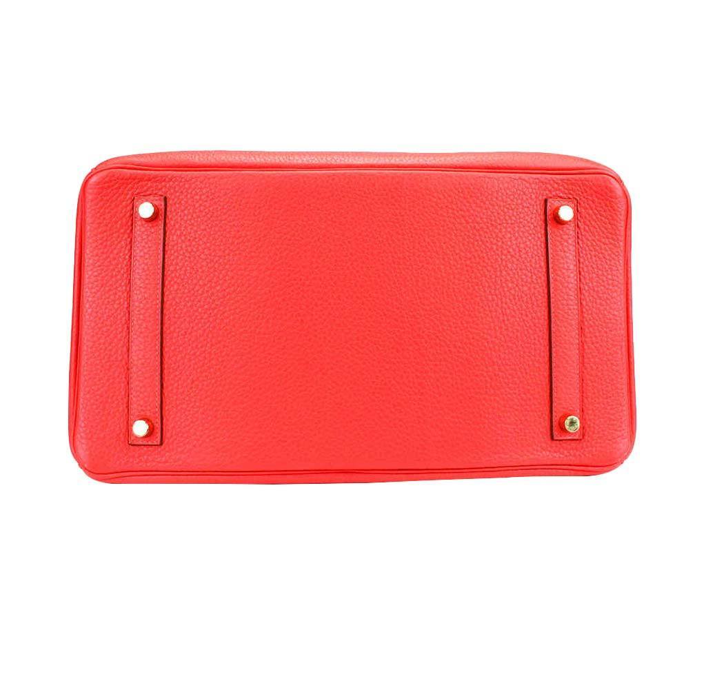 Hermes Birkin 35 Rose Jaipur Taurillon Clemence Leather Palladium Hardware