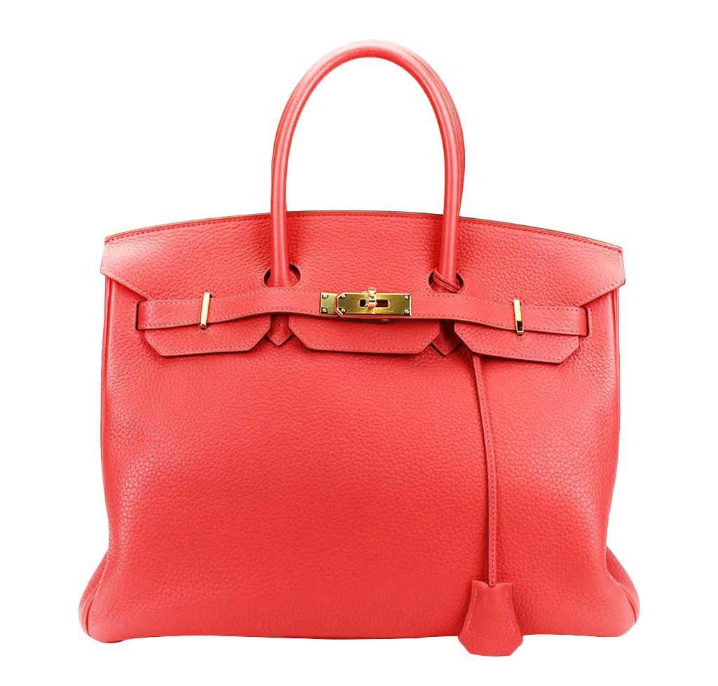 Hermes Birkin 35 Rose Jaipur Taurillon Clemence Leather Palladium Hardware