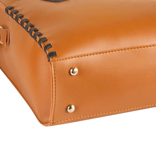 Velkado Two‑Tone Leather Tote Bag