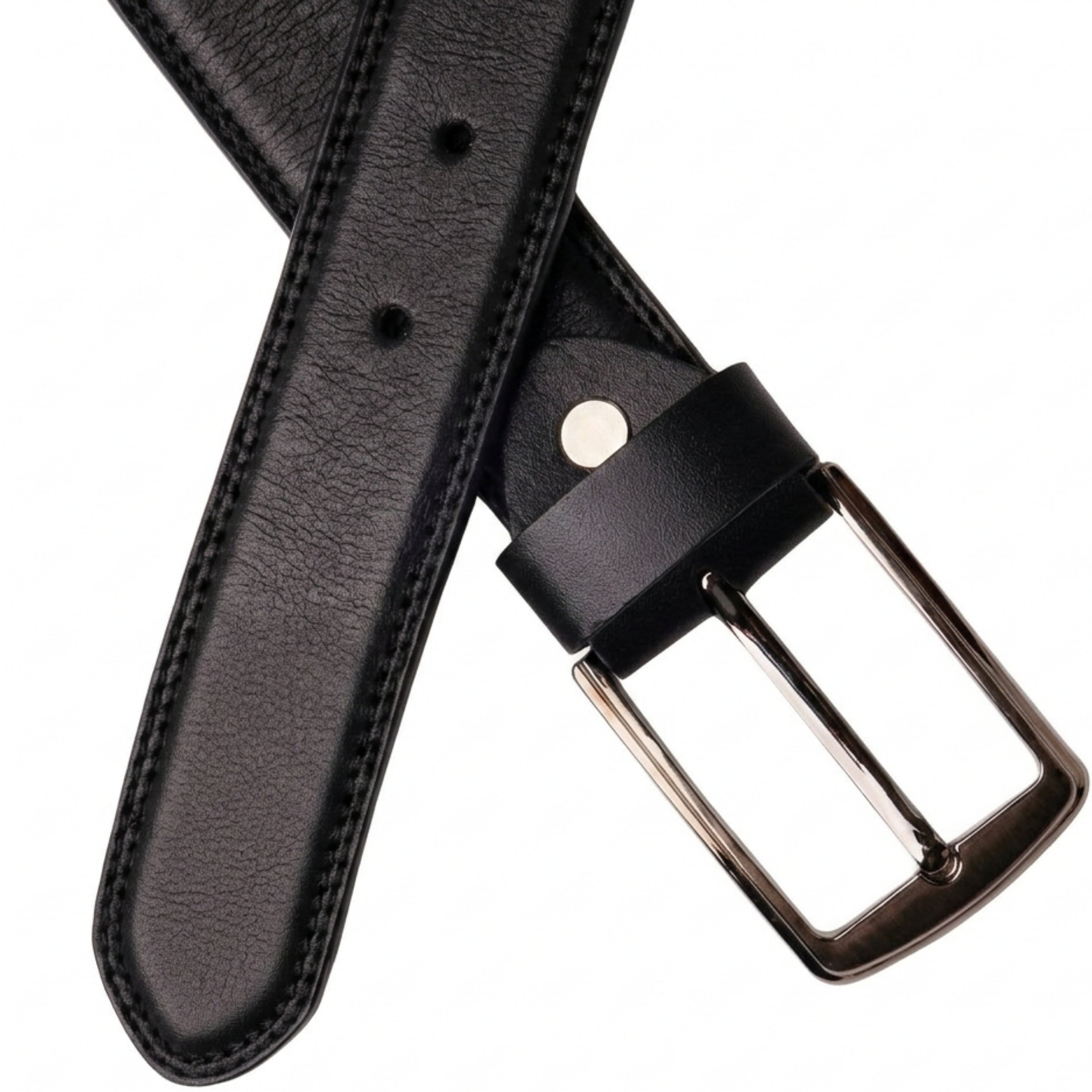 Black Belt With Single Pin Buckle