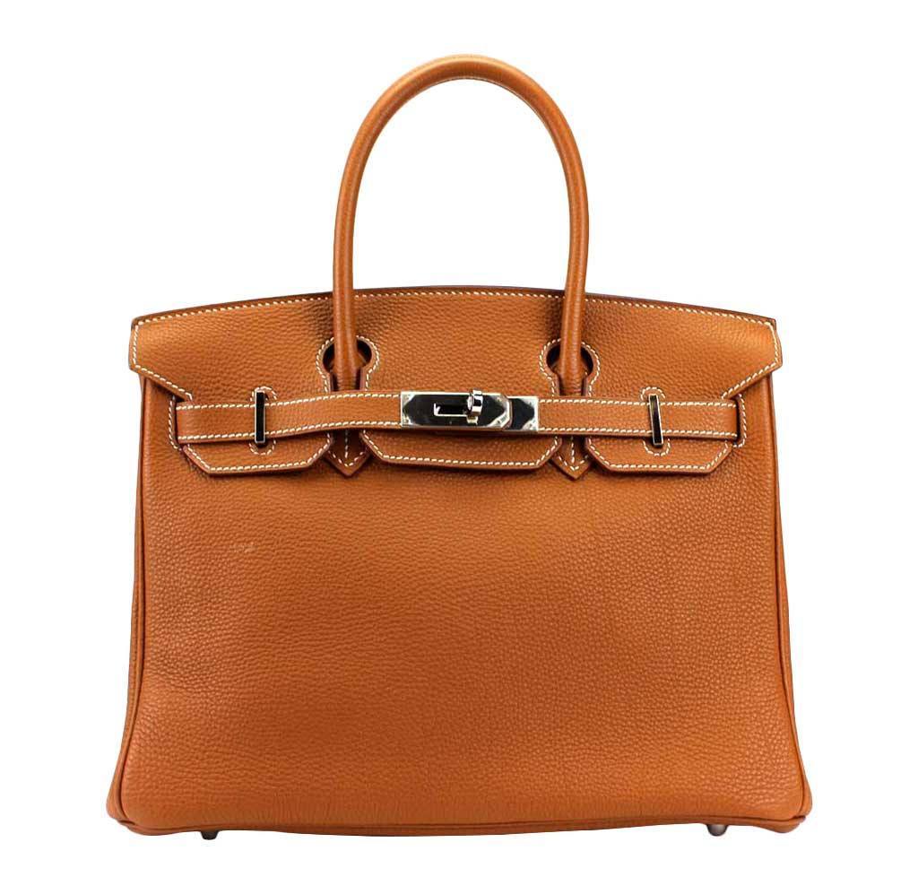 Hermes Birkin 30 Gold Togo Leather Palladium Hardware