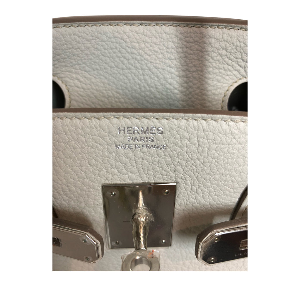 Hermes Birkin 30 Gris Perle Togo Leather Palladium Hardware