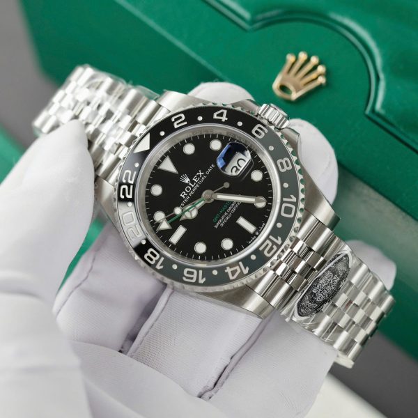Rolex GMT-Master II 40 126710GRNR Black Dial Watch