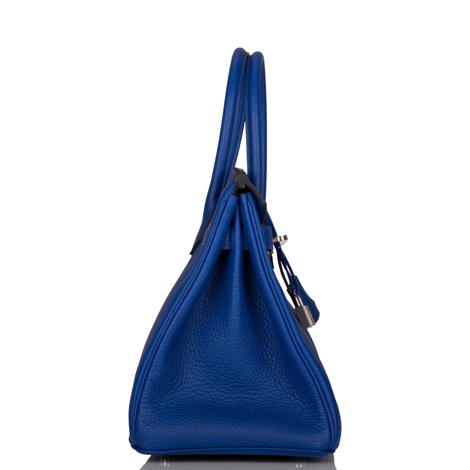Hermes Birkin 30 Bleu Electric Verso Clemence Palladium Hardware