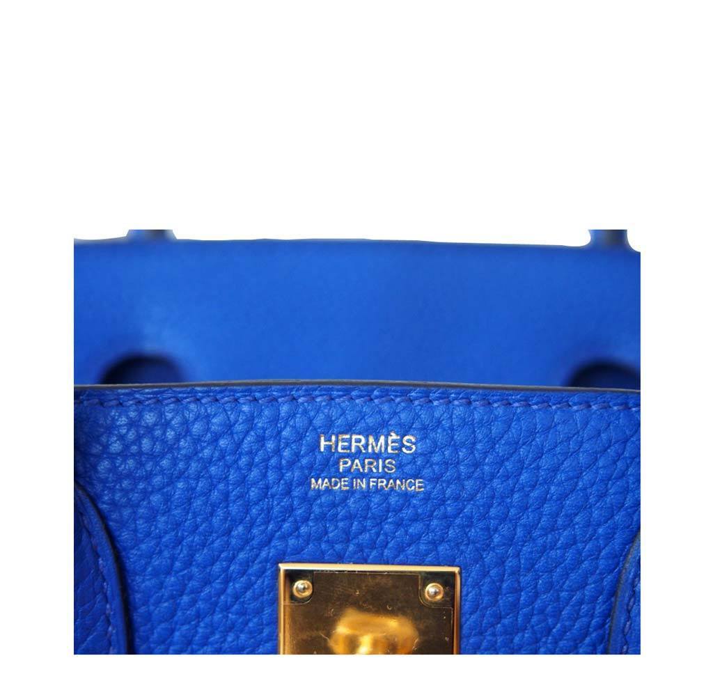 Hermès Birkin 30 Blue Electric Candy Bag GHW
