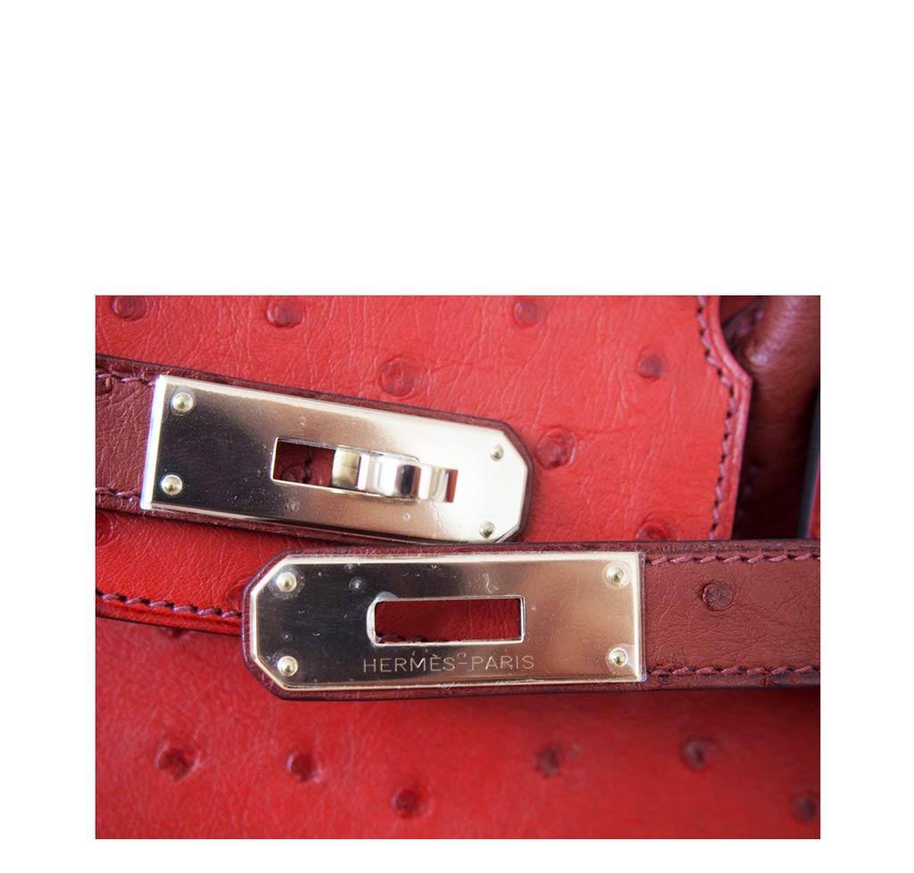 Hermes Birkin 30 Ghillies Bag Tri-Color Red - Limited Edition