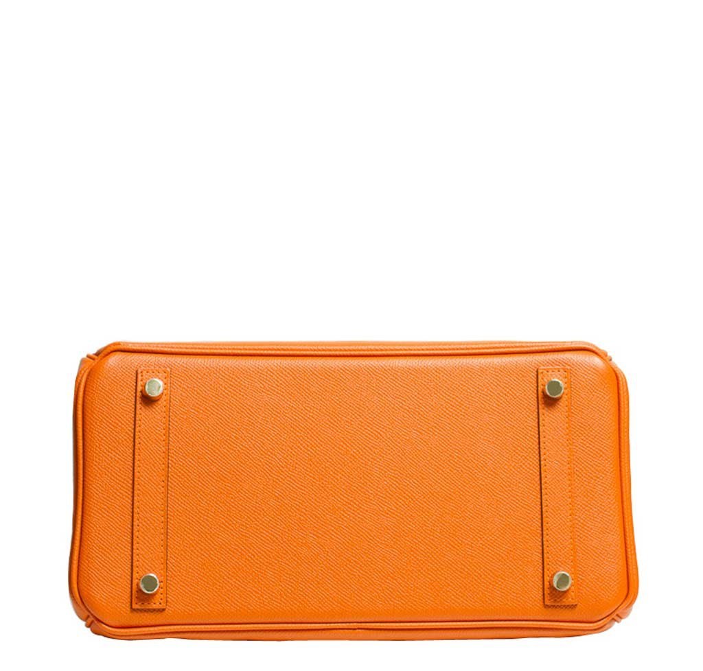 Hermes Birkin 30 Bag Orange GHW