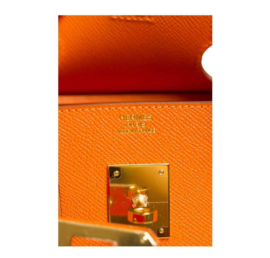 Hermes Birkin 30 Bag Orange GHW