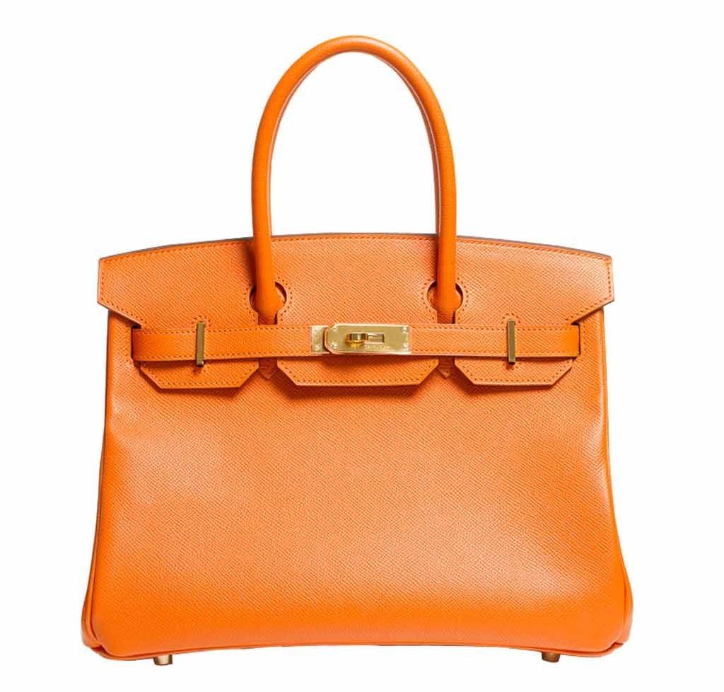 Hermes Birkin 30 Bag Orange GHW