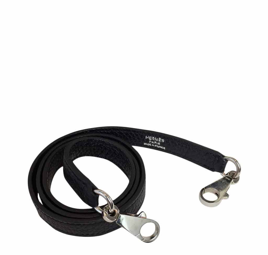 Hermes Kelly 32 Black Togo Leather Palladium Hardware