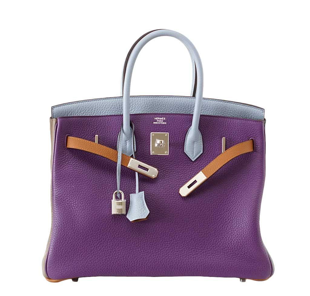 Hermès Birkin 35 Arlequin Limited Edition Bag PHW