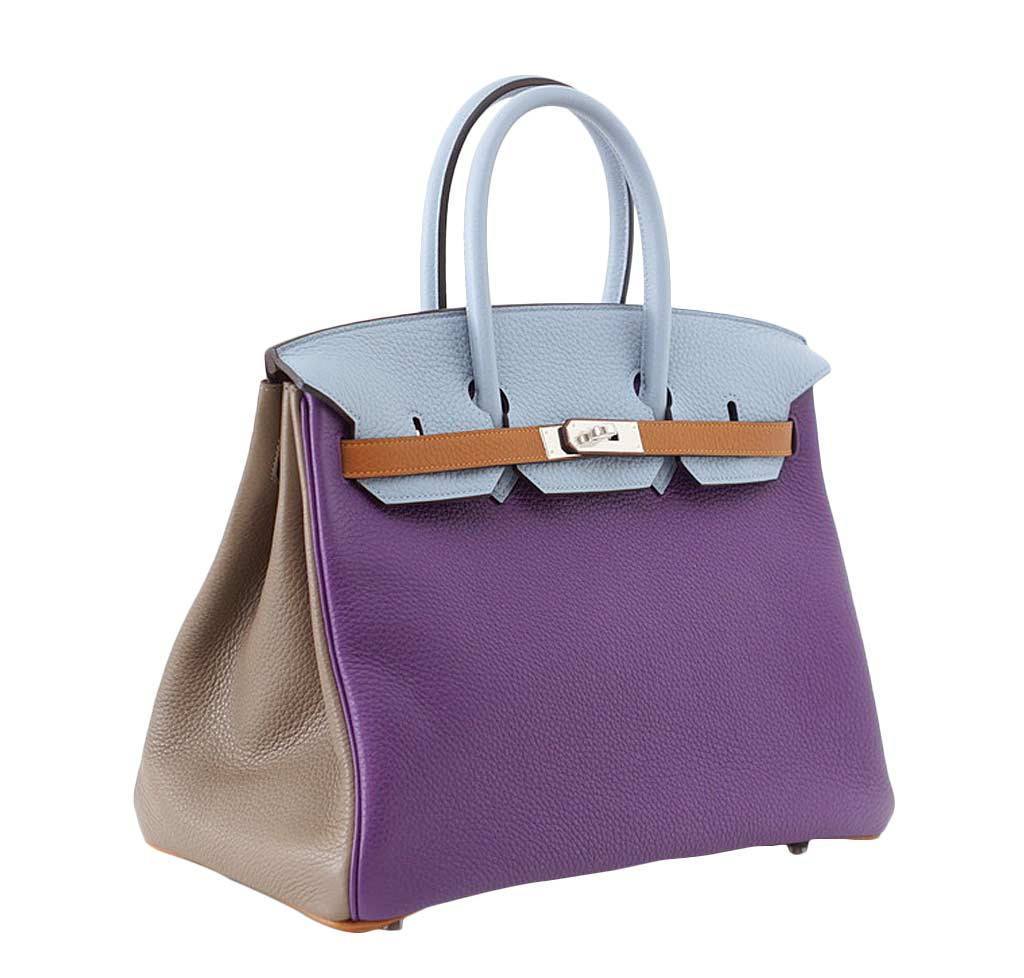 Hermès Birkin 35 Arlequin Limited Edition Bag PHW