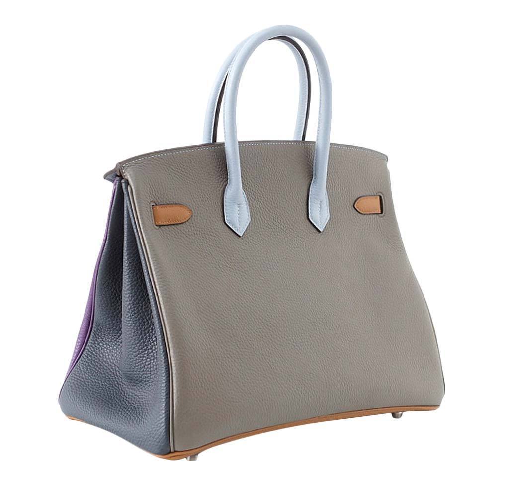 Hermès Birkin 35 Arlequin Limited Edition Bag PHW