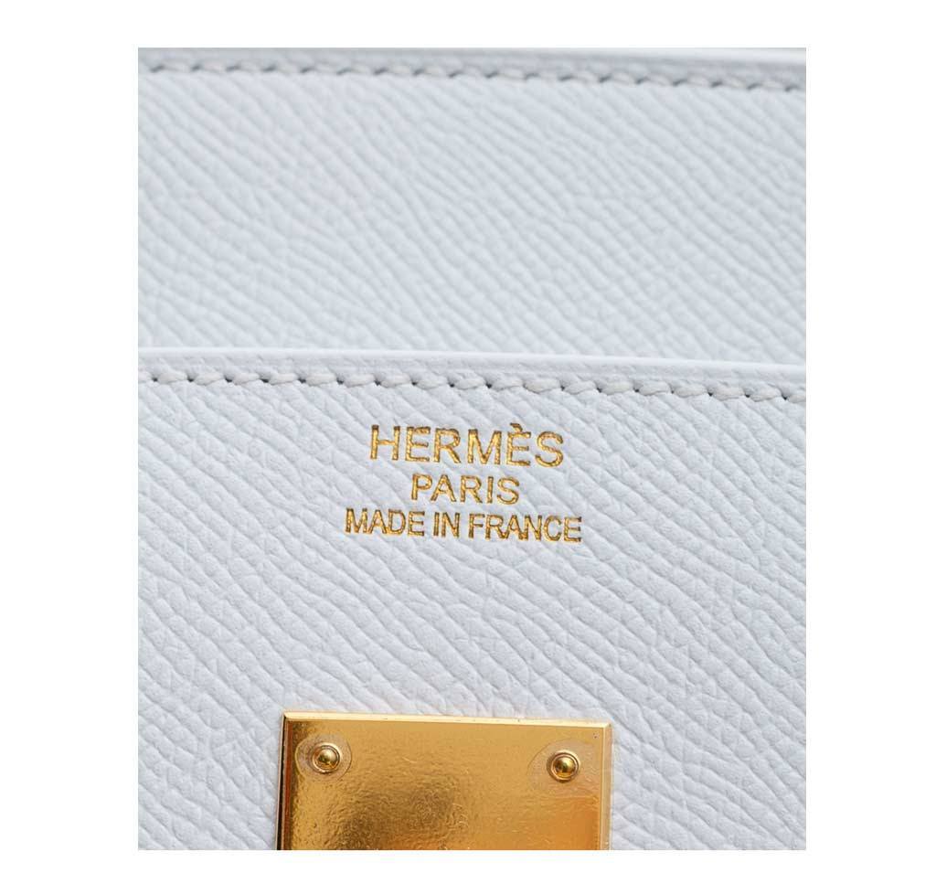 Hermès Birkin 35 Blanc Epsom Bag GHW