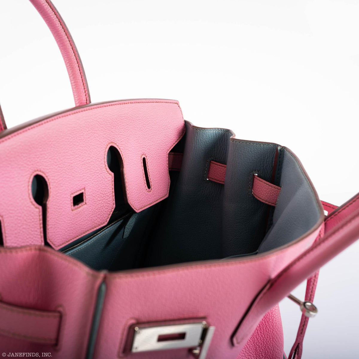 Hermes Birkin 35 HSS Bubblegum Pink & Celeste Togo Leather Palladium Hardware