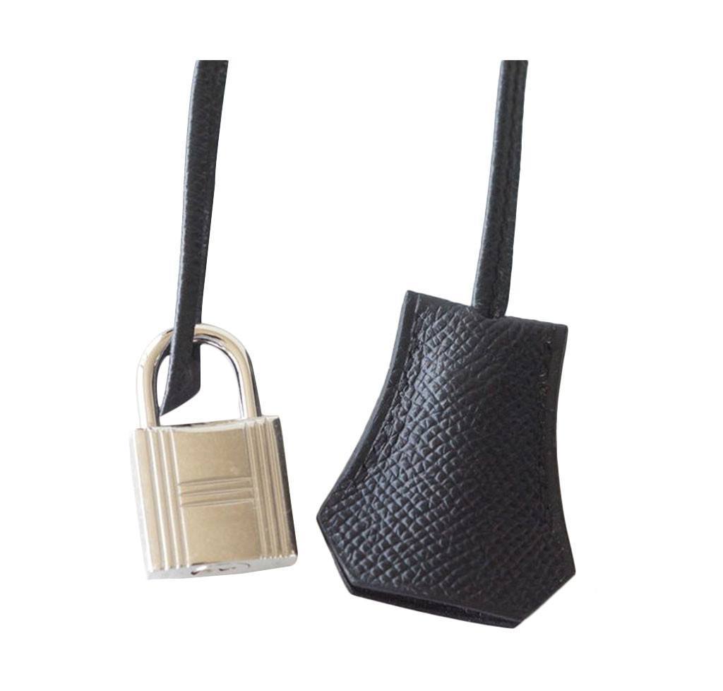 Hermes Birkin 35 Jet Black Epsom Leather Palladium Hardware