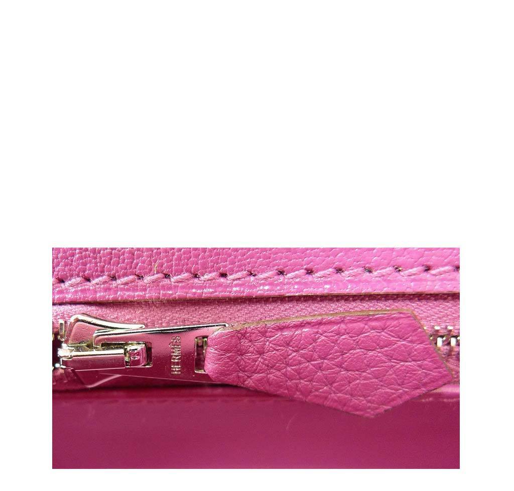 Hermes Birkin 35 Tosca Clemence Leather Palladium Hardware