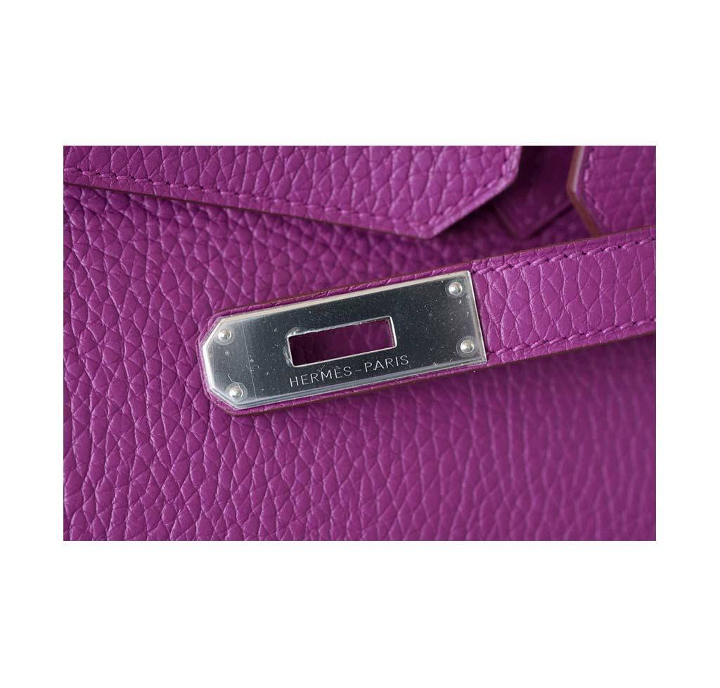 Hermes Birkin 35 HSS Tosca Clemence Leather Palladium Hardware