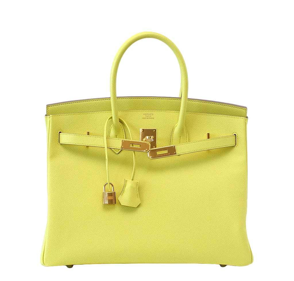 Hermès Birkin 35 Souffre Yellow Bag