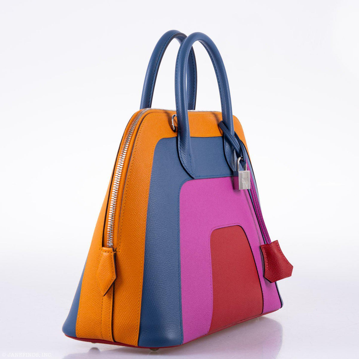 Hermes Bolide 1923 30 Rainbow Bag Sunset Epsom Palladium Hardware 2020 Y
