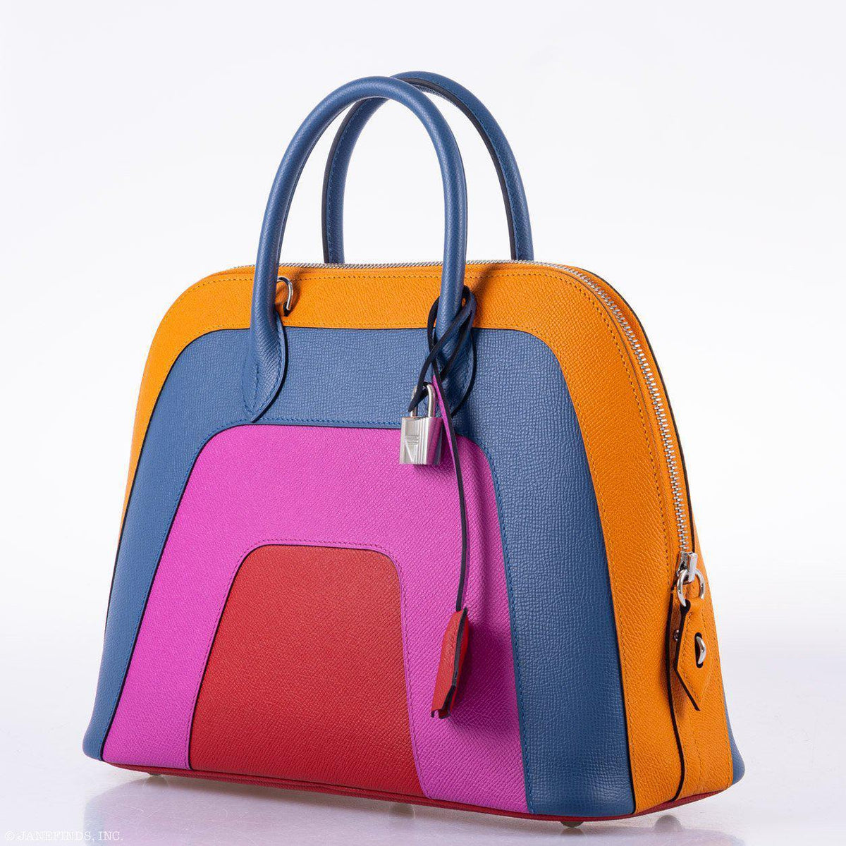 Hermes Bolide 1923 30 Rainbow Bag Sunset Epsom Palladium Hardware 2020 Y