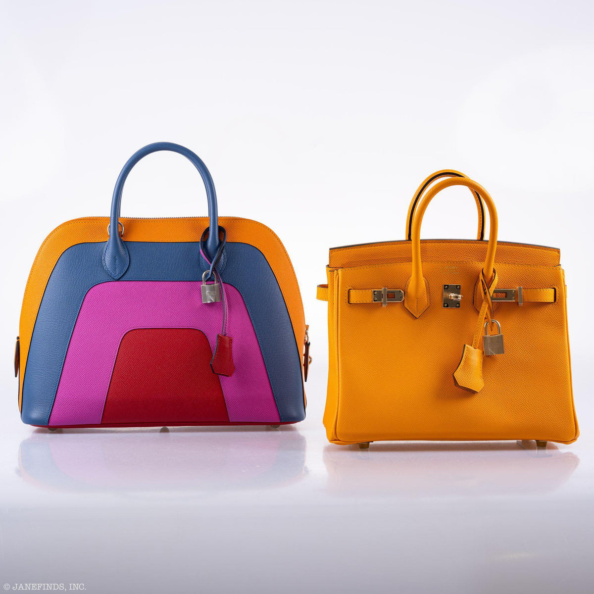 Hermes Bolide 1923 30 Rainbow Bag Sunset Epsom Palladium Hardware 2020 Y