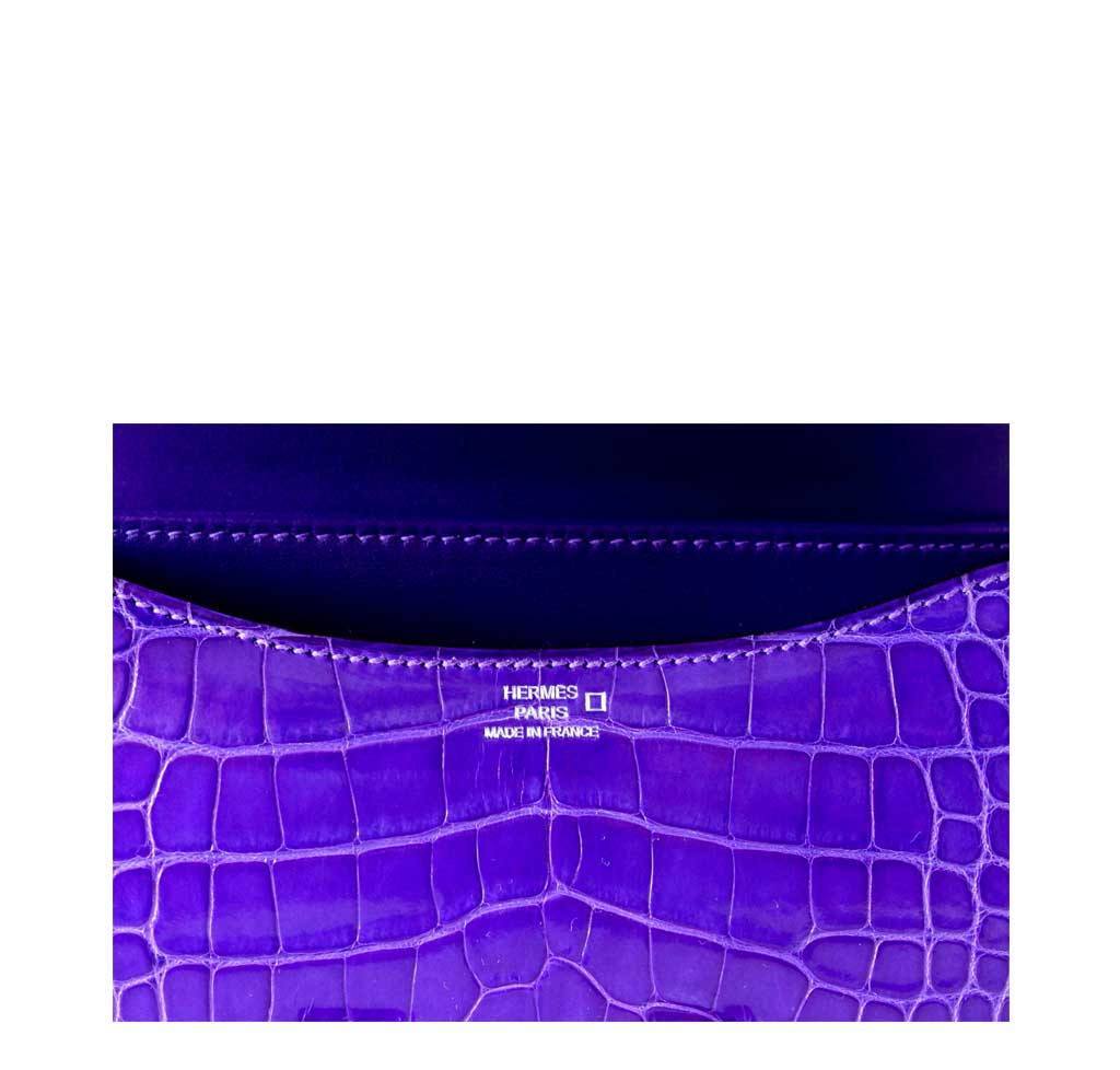 Hermès Constance 18 Alligator Ultra Violet Bag