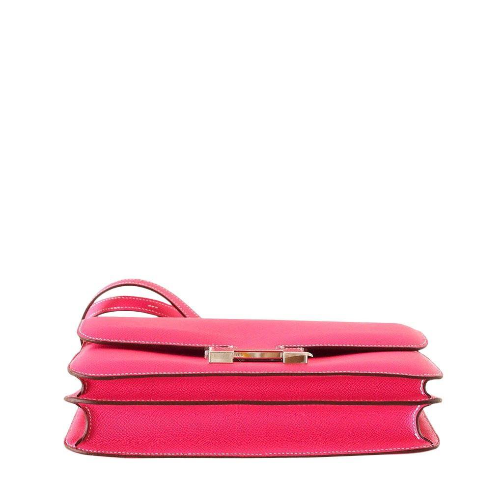 Hermès Constance Elan Rose Tyrien Bag