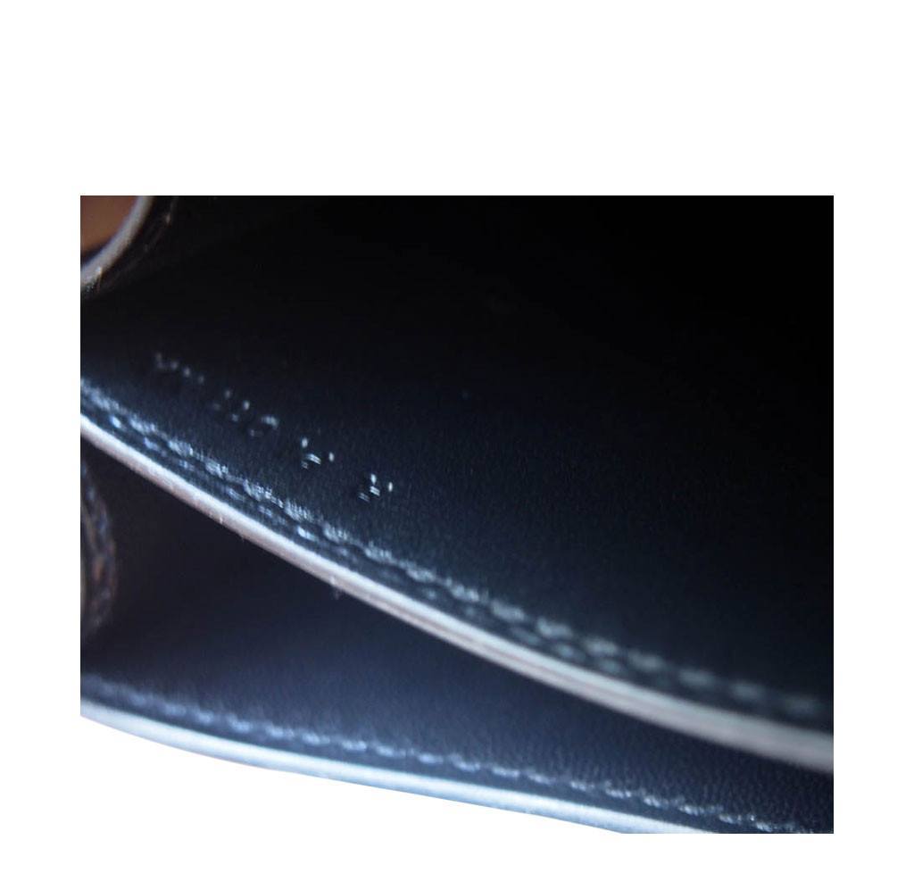 Hermes Constance Mini 18 Black Box Leather Lizard Palladium Hardware
