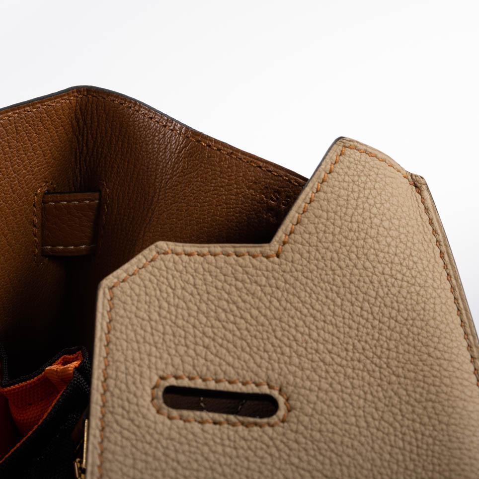 Hermes HSS Birkin 35 Trench & Gold Togo with Brushed Gold Hardware
