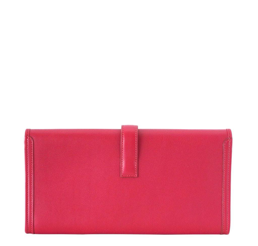 Hermes Jige 29 Rubis Swift Leather Clutch