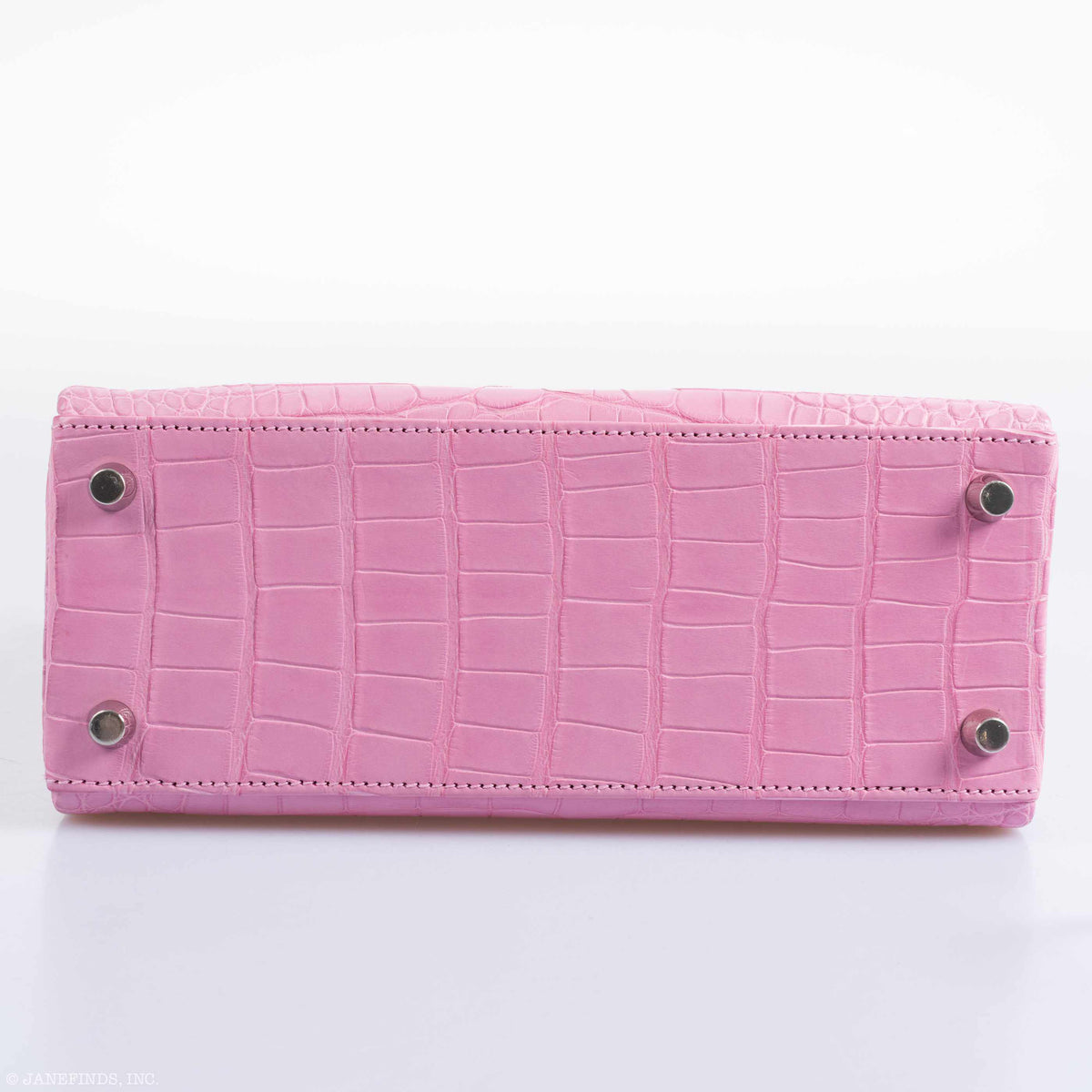 Hermes Kelly 25 Retourne 5P Bubblegum Pink Matte Alligator Palladium Hardware