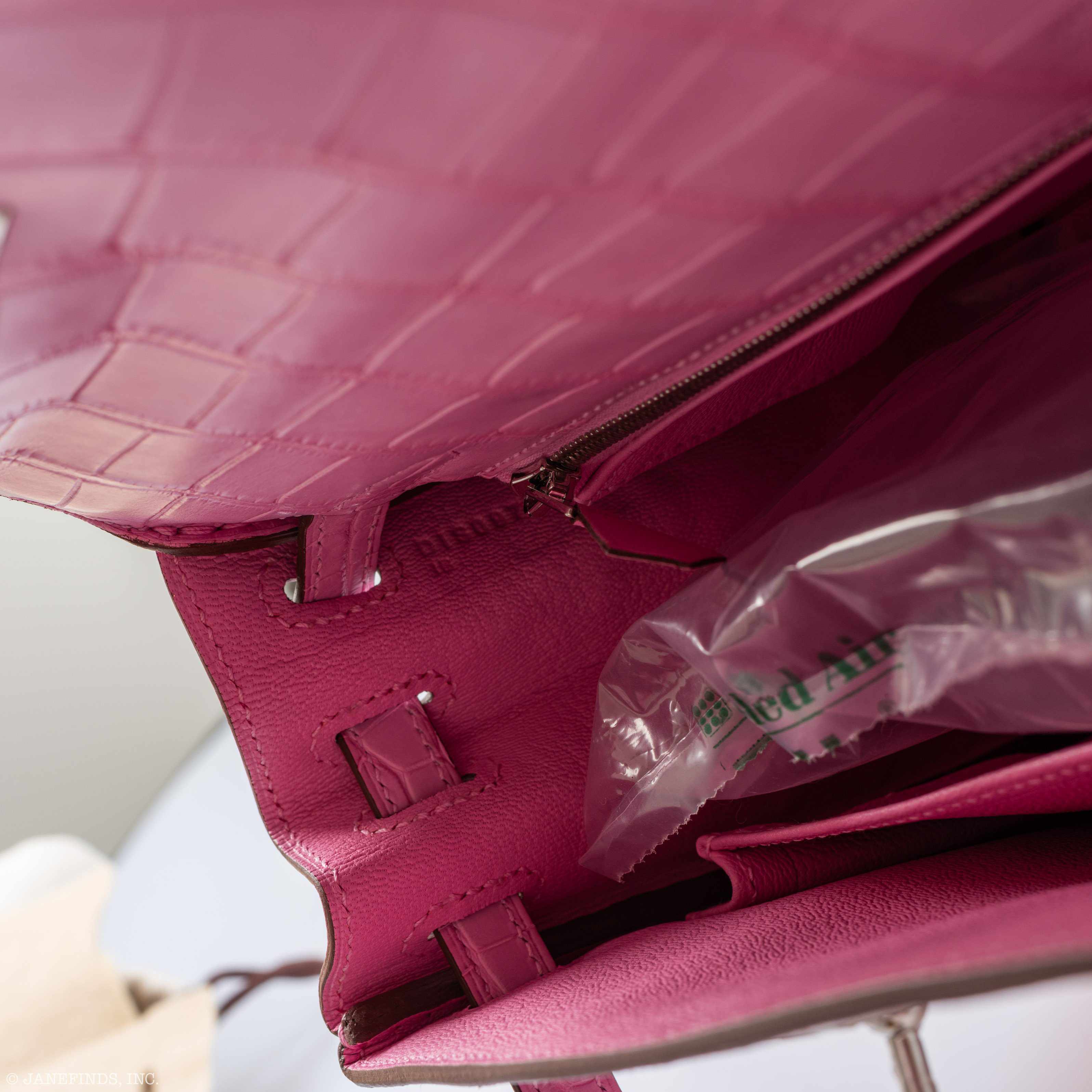 Hermes Kelly 25 Retourne 5P Bubblegum Pink Matte Alligator Palladium Hardware