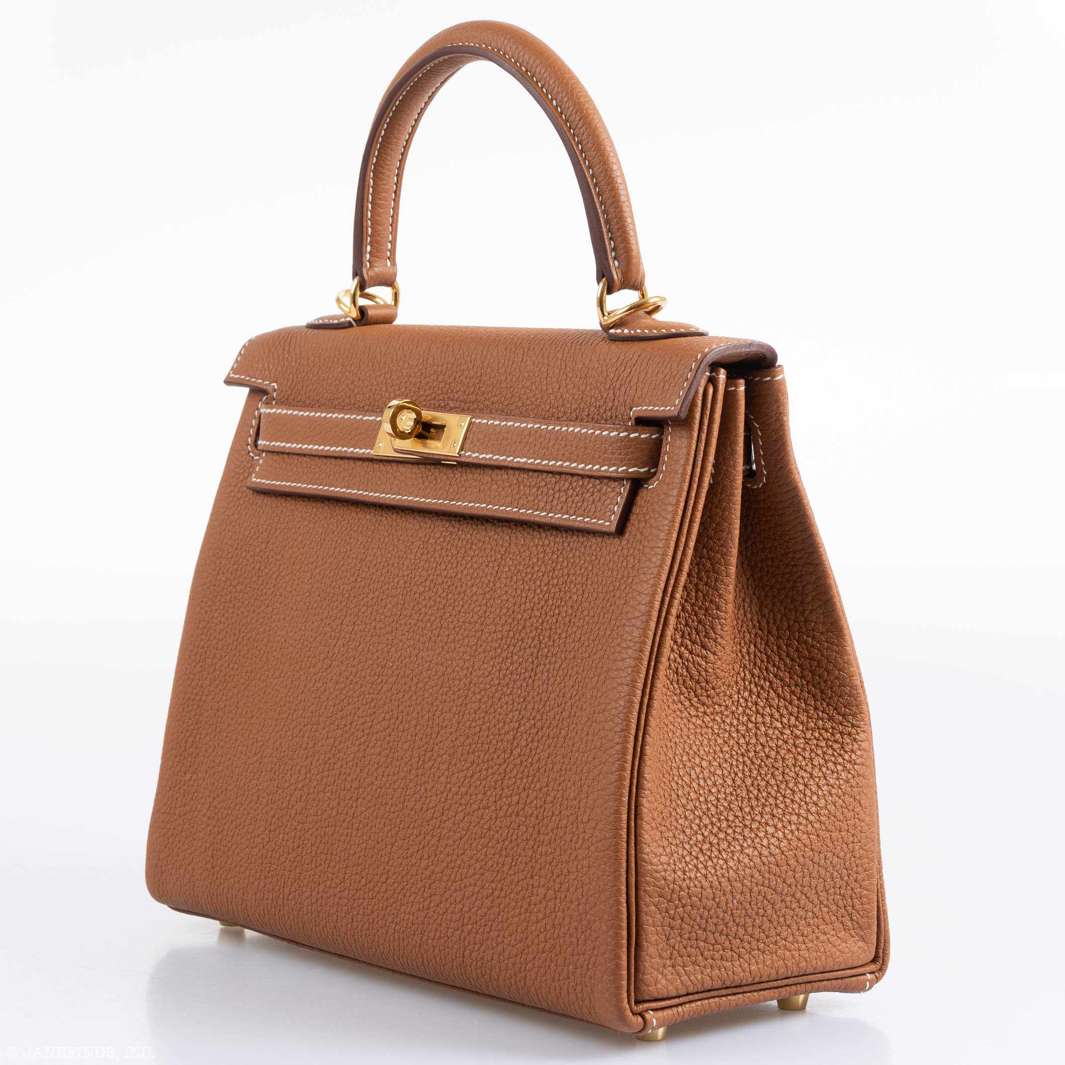 Hermes Kelly 25 Retourne Gold Togo Gold Hardware