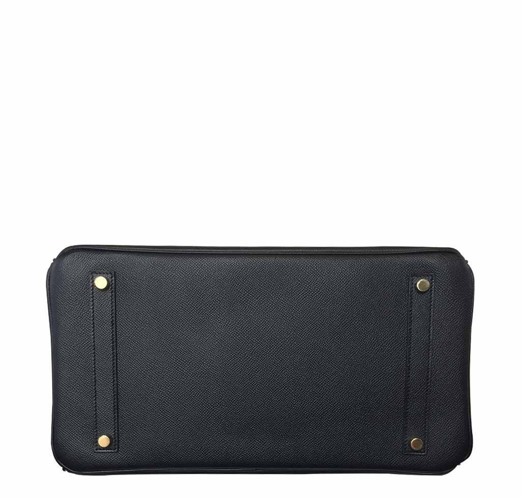 Hermes Birkin 35 Black Epsom Leather Gold Hardware