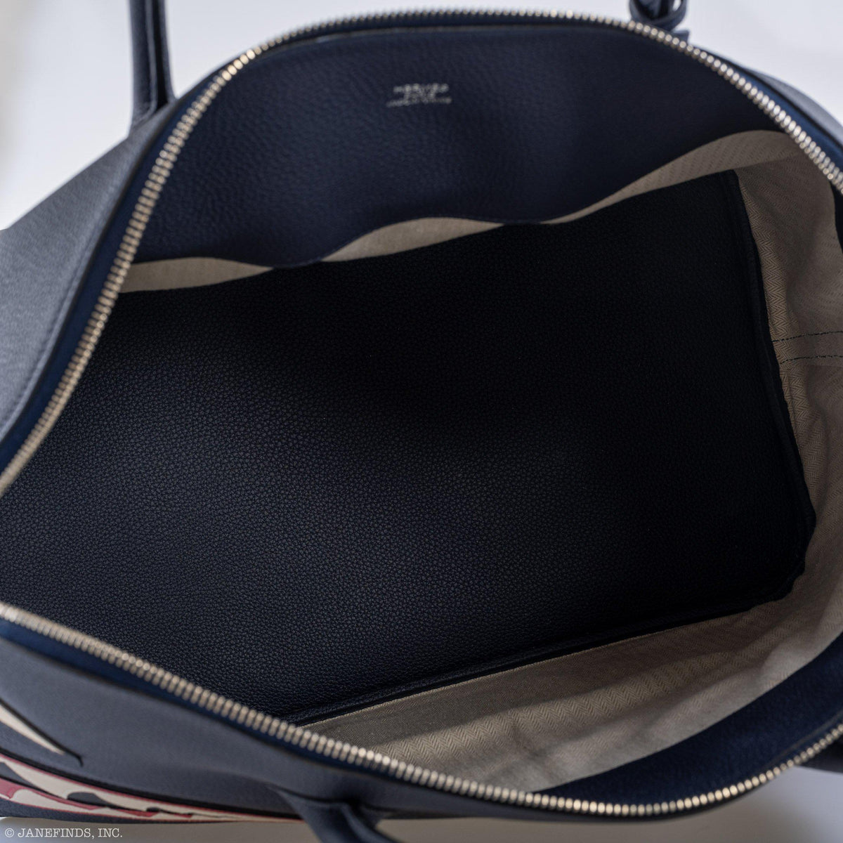 Hermes Bolide 40 Shark Indigo Blue Togo Bag Palladium Hardware
