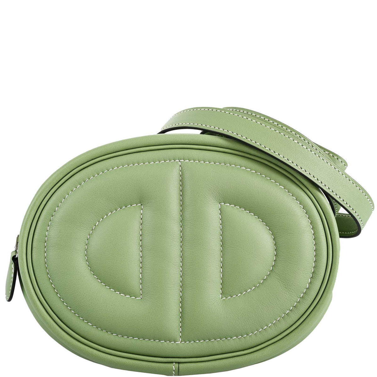 Hermes In-The-Loop Belt Bag Vert Criquet Swift Leather with Palladium Hardware