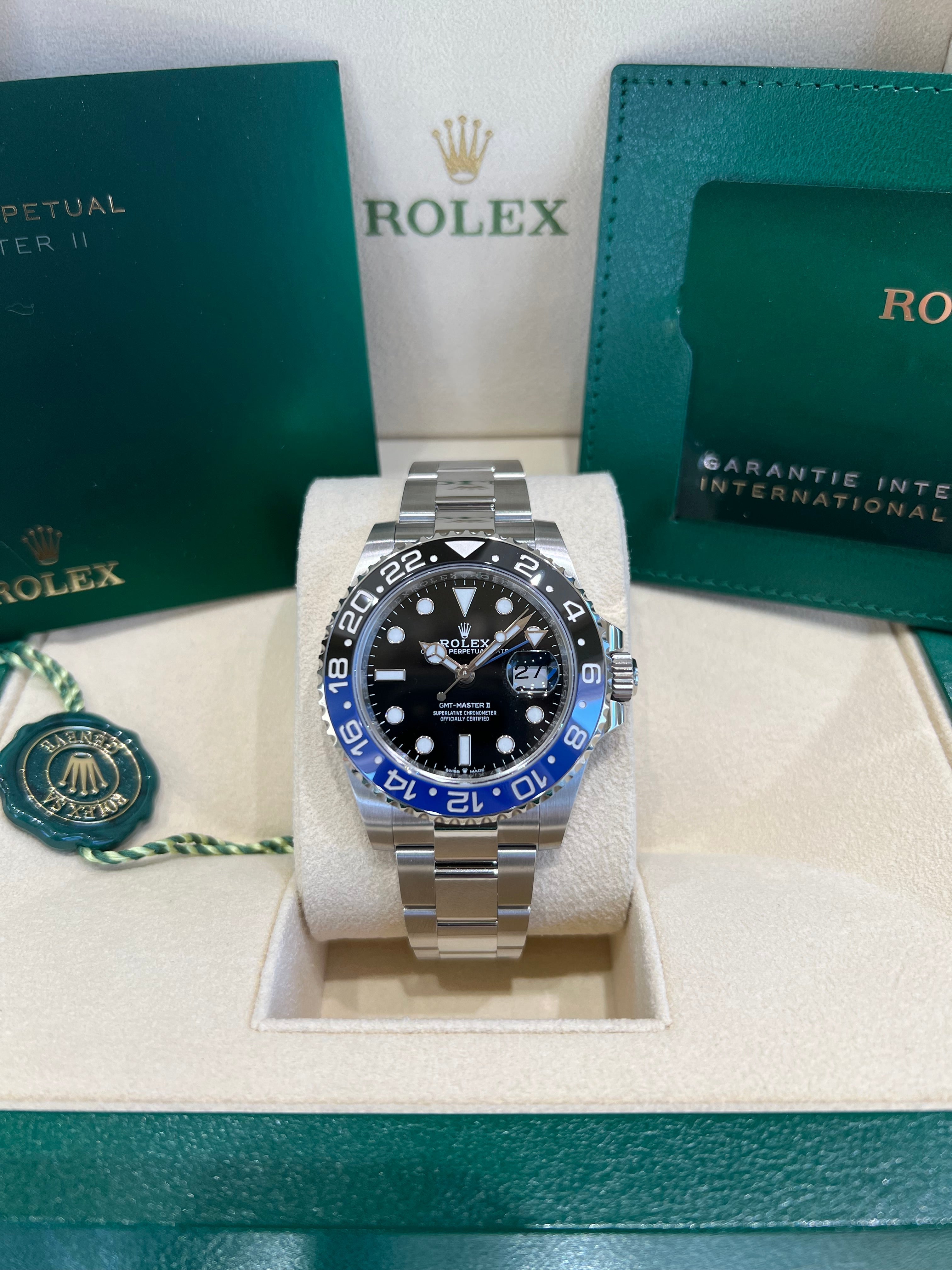 Rolex GMT-Master II 40 126710BLNR Black Dial Watch