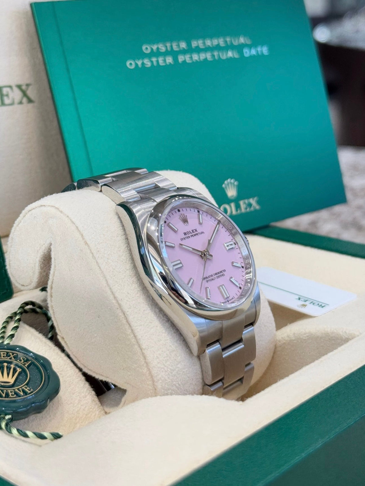 Rolex Oyster Perpetual 36 126000 Candy Pink Dial Watch