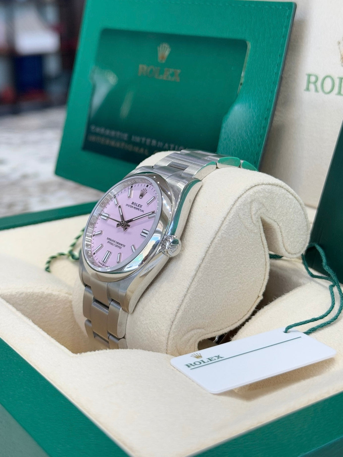 Rolex Oyster Perpetual 36 126000 Candy Pink Dial Watch